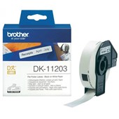 BROTHER DK11203 LABEL ROLL 17 X 87MM WHITE ROLL 300