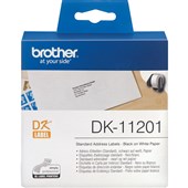 BROTHER DK11201 LABEL ROLL 29 X 90MM WHITE ROLL 400