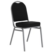 KNIGHT KLUB VISITOR CHAIR STACKABLE PU VINYL BLACK