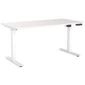 KNIGHT AGILE ELECTRIC DESK W1200 X D700 X H6801130MM WHITE FRAME WHITE TOP