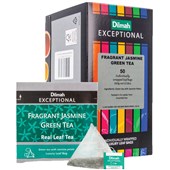 DILMAH EXCEPTIONAL TEA BAGS FRAGRANT JASMINE GREEN TEA FOIL ENVELOPED  BOX 50