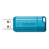 VERBATIM STORENGO PINSTRIPE USB FLASH DRIVE 20 16GB BLUE