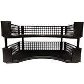 OSC STACKABLE DOCUMENT TRAY BLACK PACK 2