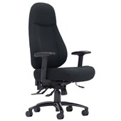KNIGHT VULCAN OFFICE CHAIR HIGH BACK 4 LEVER WITH ARMS BLACK