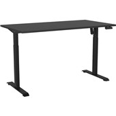 KNIGHT HAVEN BOOST ELECTRIC DESK W1500 X D800MM BLACK FRAME BLACK TOP