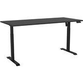 KNIGHT HAVEN BOOST ELECTRIC DESK W1800 X D800MM BLACK FRAME BLACK TOP