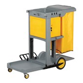 FILTA JANITOR CLEANING CART WITH LOCK BOX GREY
