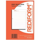 REDIFORM FEINT RULED BOOK TRIPLICATE W155X L216 50 LEAF