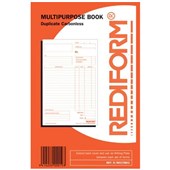 REDIFORM PURCHASE ORDER BOOK RPURCHBK DUPLICATE NO CARBON REQUIRED W155 X L216MM 50 LEAF