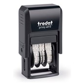 TRODAT 4810 PRINTY SELFINKING DATE STAMP 4 BAND 38MM BLACK