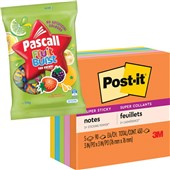POSTIT 6545SSAU SUPER STICKY NOTES 76 X 76MM ENERGY BOOST PACK 5