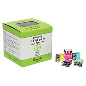 CLIPPIE PAPER CLIPS SMALL ASSORTED PACK 100