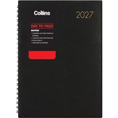 COLLINS DIARY BOSTON A51 BLACK DAY PER PAGE WIRO ODD YEAR